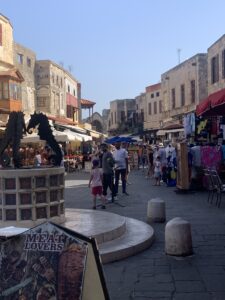 One of the many shopping strips within the old city wally